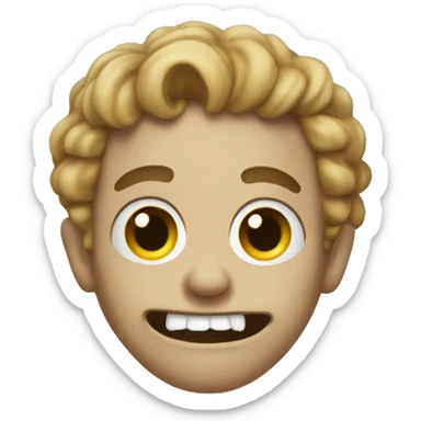 uncanny spooky weird sticker