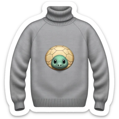 Turtle neck sweater sticker