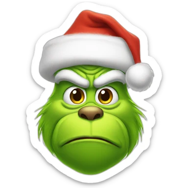 Grinch santa Claus  sticker