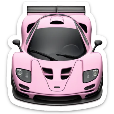 McLaren f1 car in pink  sticker