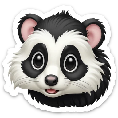 SKUNK HOLDING HIS NOSE sticker