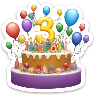 Happy 30th birthday sticker