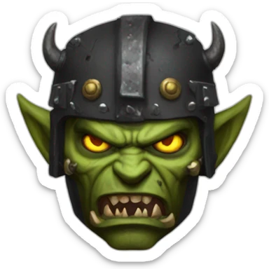 Warhammer online black ork sticker