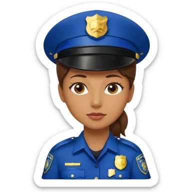 Female Police Officer sticker