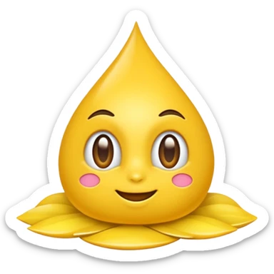 Maracujá estilizado, amarelo vibrante sticker