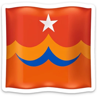 Create a Nagorno-Karabakh (Artsakhi) flag sticker