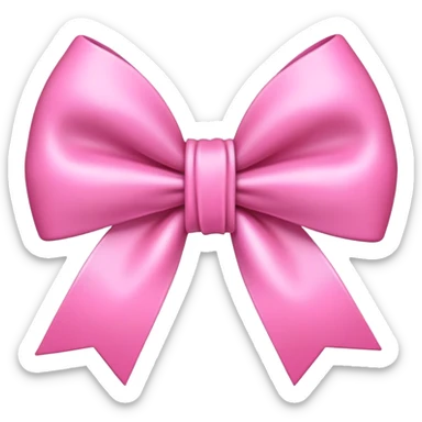 cute pink bow aesthetic  sticker