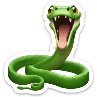 scary snake sticker