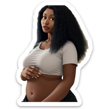 dark beauty with confidence sticker