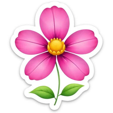 summer flower sticker
