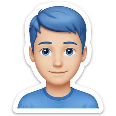 niño guapo adolescente de ojos azules sonriendo ENAMORADO sticker