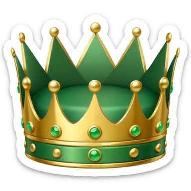 Green Domino crown sticker