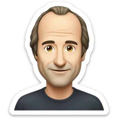 Xavier Niel Free face big nose balding hair sticker