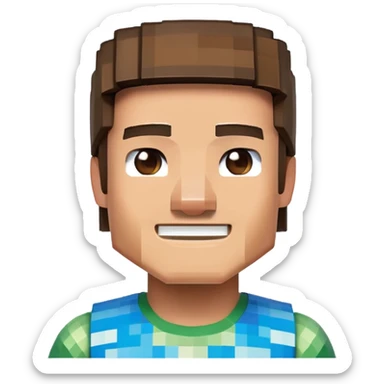 Minecraft Steve sticker