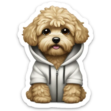 Shipoo in a hoodie sticker
