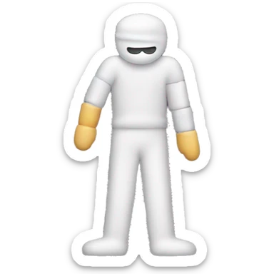 Person wearing arm cast sticker