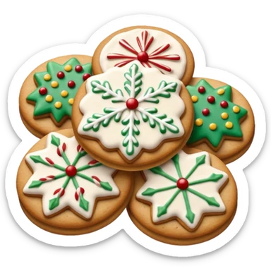 Christmas cookies sticker