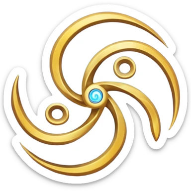 psychic triskelion sticker
