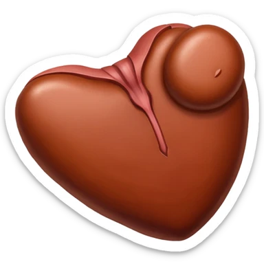 create a raw liver emoji sticker