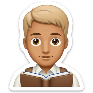 MONSIEUR DE CHANTIER AVEC UN CAHIER sticker