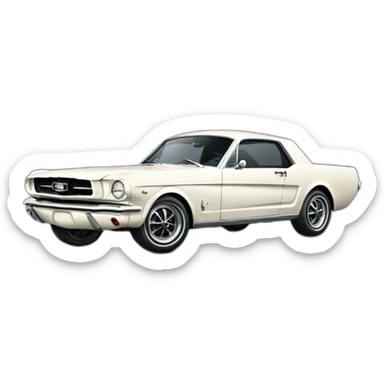 1966 mustang coupe sticker