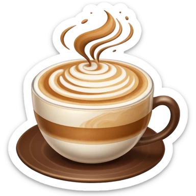 Dancing cappuccino  sticker