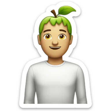 apple man sticker