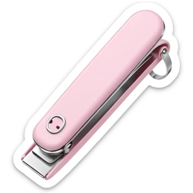 Minimalist kawaii nail tools, each tool alone, simple and clean design, pastel colors, delicate and charming, high-resolution, single subject only sticker