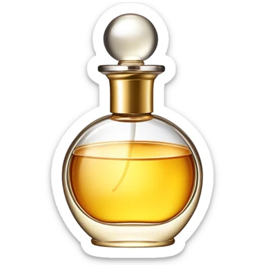 Esthetic gold perfume  sticker
