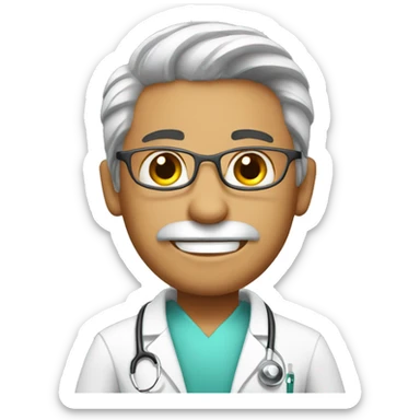 A crazy medical doctor sticker