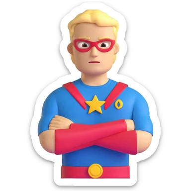 Homelander arms crossed sticker