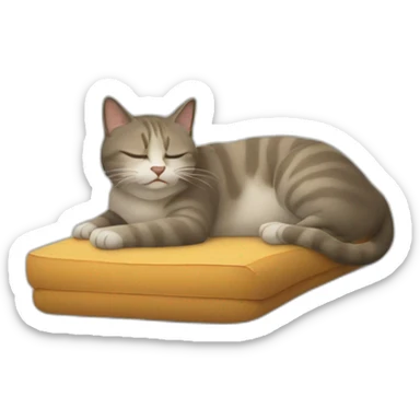 Un chat qui dort sticker