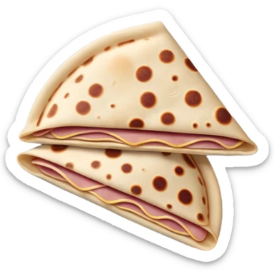ham and cheese piadina sticker