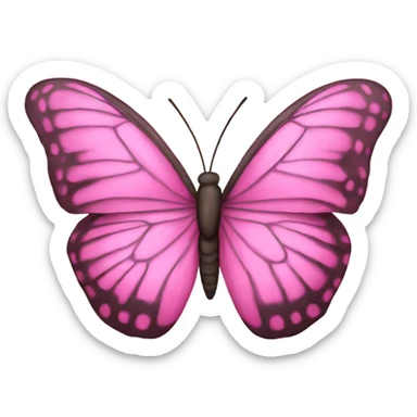 Buterfly pink sticker