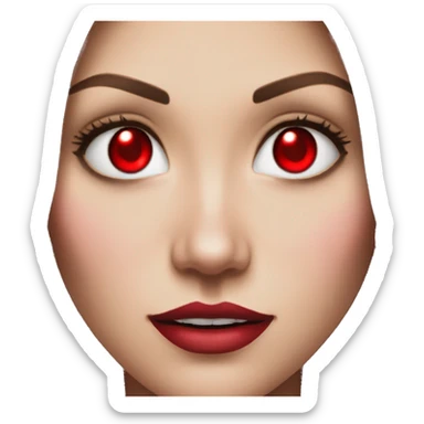 Scarlet witch with red eyes marvel  sticker