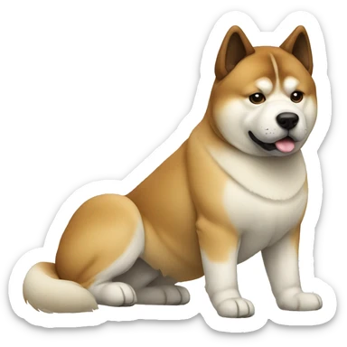 Akita Dog Breed Full Body sticker
