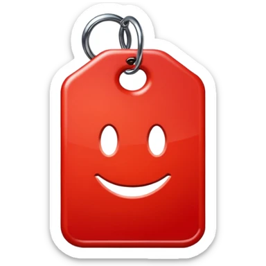 Tag vermelha sticker