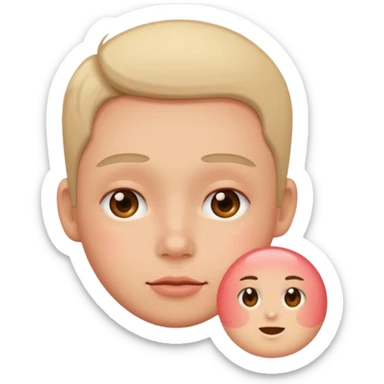 make A image fo blushin deeply sticker