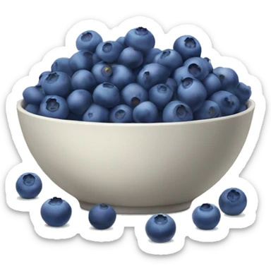 Bowl of Blueberries sticker