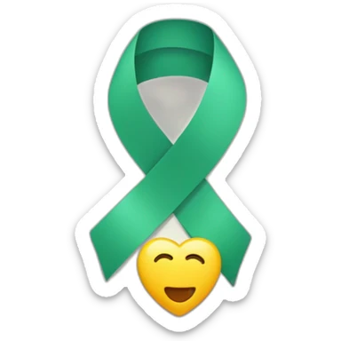 Cœur avec un ruban autour sticker