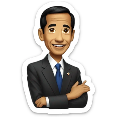 jokowi dodo president of indonesia sticker