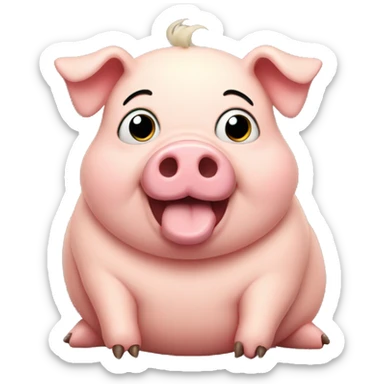 Fat pig sticker