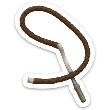 Whip for a bull sticker