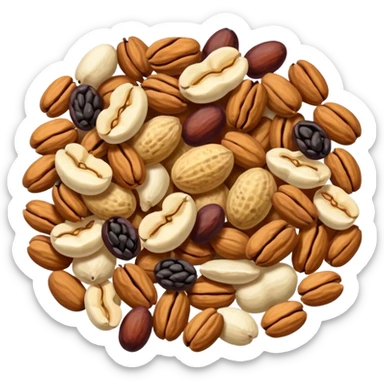 Good Ol' Raisins and Peanuts" (trail mix) sticker