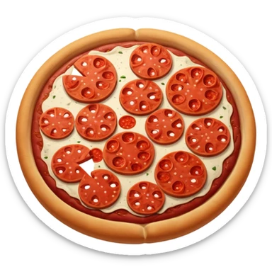 loose pepperoni meat slices sticker