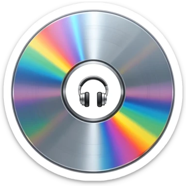 mac os compact disc audio note sticker