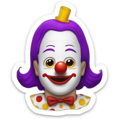 clown mcdonald sticker