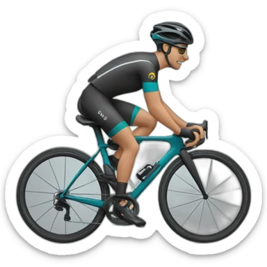 ciclista achinado  sticker