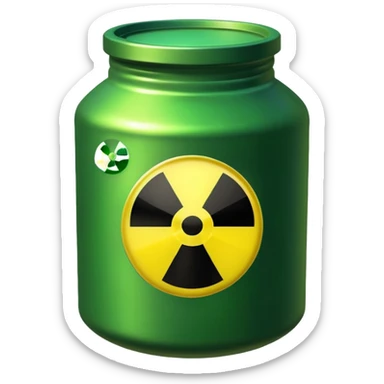 nuclear waste sticker