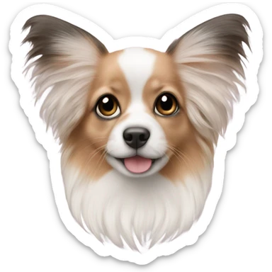 Nœu papillon rose pale  sticker